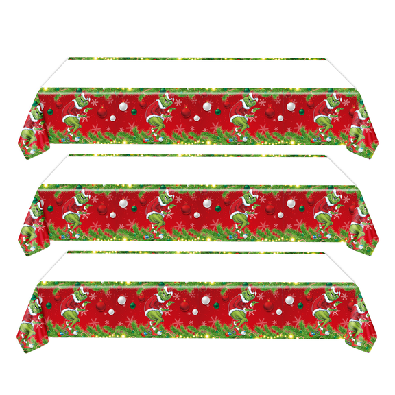 3pcs christmds grich tablecovers