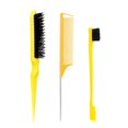 thumbnail image 1 of 3pcs/lot Double Sided Edge Control Hair Comb Hair Styling Hair Brush Accessories New Oil-Baked Brush Comb Styling Partition Comb, 1 of 6