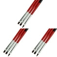 thumbnail image 1 of 3pcs/lot Red Soft and Pen Brushes Tool Set Hard Gel Brush for Nail Nail Scrub Brushes Push Liner Brush Solid Brush Soap Size 8 Brush for Acrylic Nails Dampen Dish for Acrylic Nails Nail Brush Eco, 1 of 3
