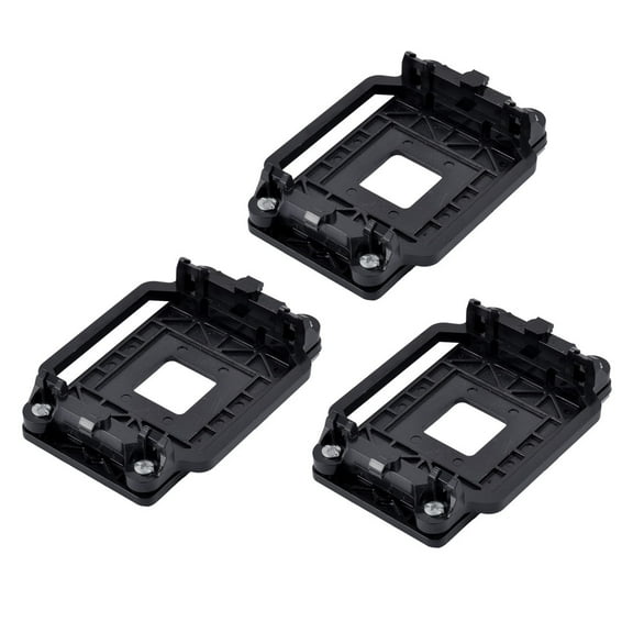 3pcs plastic amd cpu fan stand bracket holder base black for am2 am3 am2+ am3+