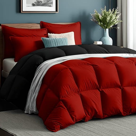 3pcs Comforter Set, Soft Breathable Cooling Comforter Double-Sided Cold Tech Fabric, All Seasons, King, 1 Quilt + 2 Pillowcases, Machine Washable
