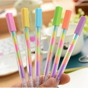 3pcs/set Cute Kawaii Water Color Chalk Paint Gel Pen for Kids Diary Decoration Scrapbooking Korean Stationery Student 3pcs random