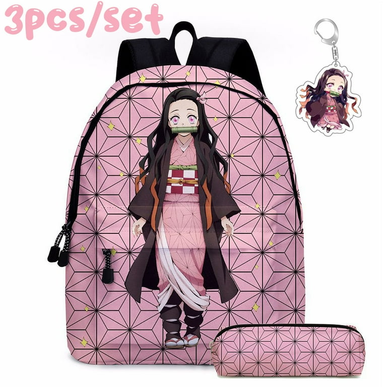 3pcs/set Demon Slayer Nezuko School Backpack set - Walmart.com