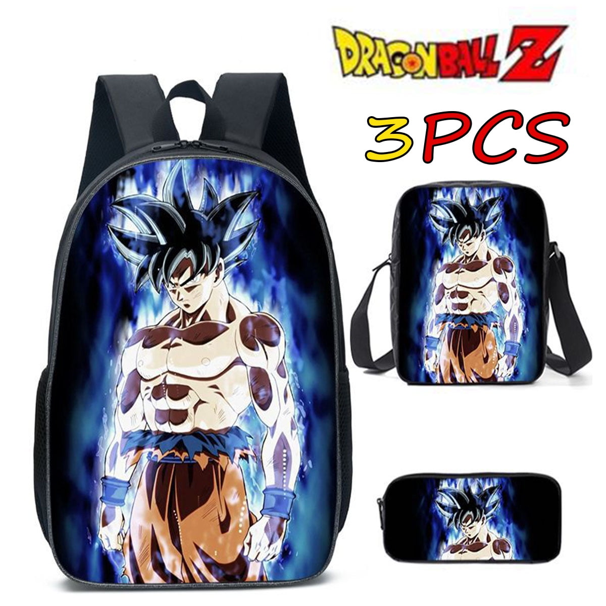 Anime Dragon Ball Super Saiyan Goku Schoolbag Cartoon Student Backpack Cute  Anime Teenager Birthday Children's Gift-C 