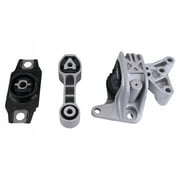 Gsuatey 3pcs/set Engine Mounts for Fiat 500 2012-2018, 68073217AC, 68073-029AC, 68073483AD