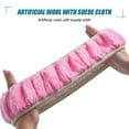 thumbnail image 1 of 3pcs/set Fluffy Thick Auto Car Steering Wheel Plush Cover Soft Wool Winter, 1 of 9