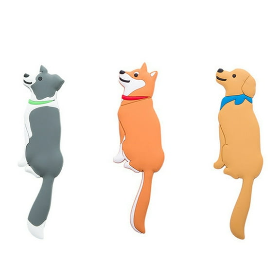 3pcs/set Funny Tail Adhesive Wall Hooks Waterproof Reusable for Key Plug Hanger Kitchen Refrigerator Decor