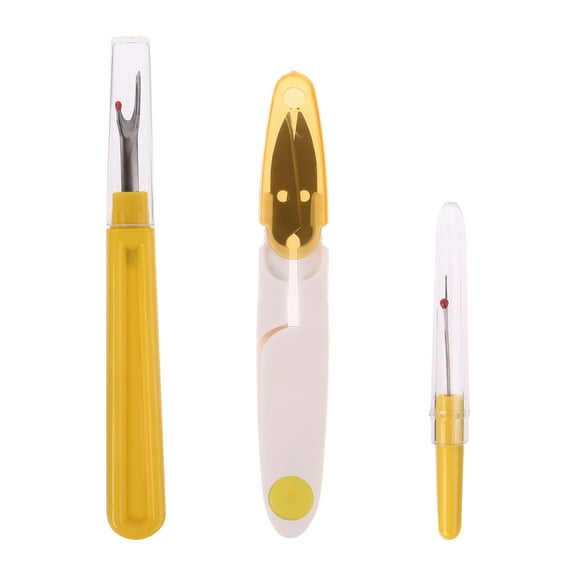 3pcs/set Sewing Seam Rippers Crafting Threads with Yarn Cutter Scissor for Removing Hems Seams Accessories Tools