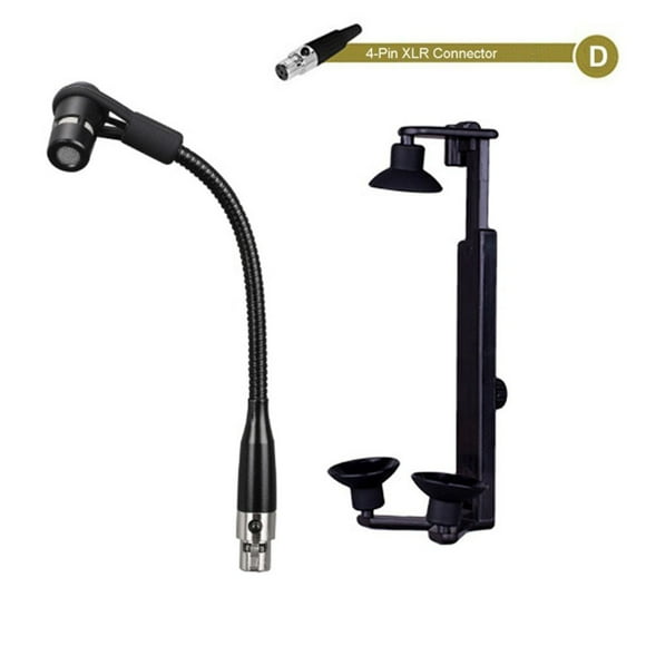 3pin For 4pin For shure Microphone Clip Guitar Holder For Guitar Playing D