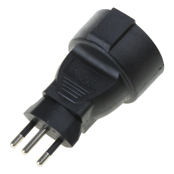 3pin Round to European Standard 16A 250V Power Supply Adapter Male Plug to Female Socket Wire-free Conversion Plug
