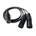 thumbnail image 1 of 3pin Y-Splitter Cable Double 3pin Male to 3pin Female Adapter Cable for HIFI Sound Transmission in Live Event, 1 of 9