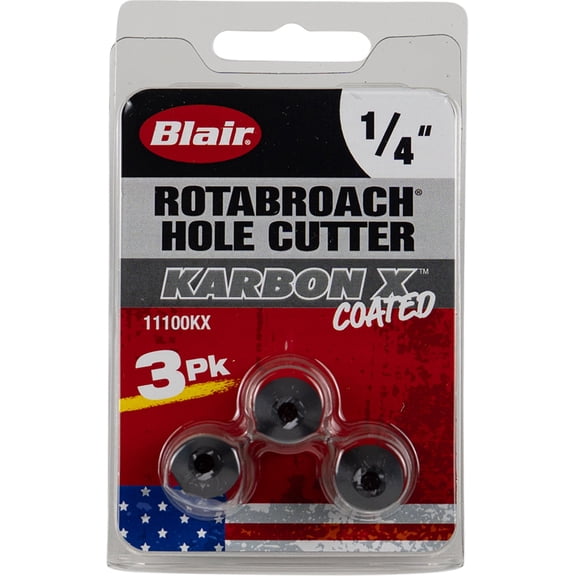Blair BLR-11100KX 3pk 1/4" Cutters With Kx Coating