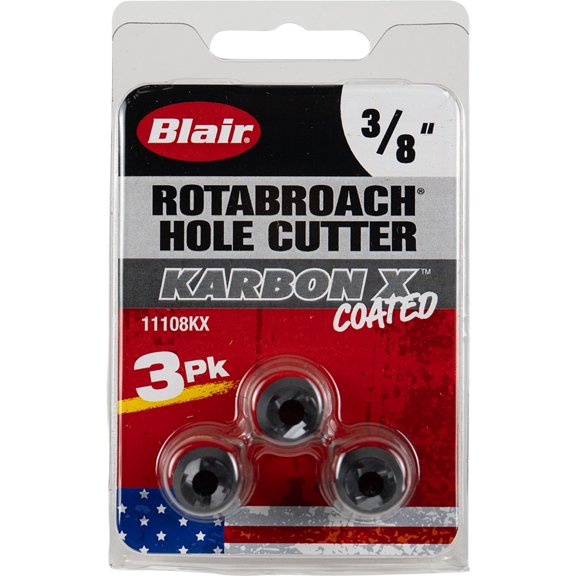 Blair BLR-11108KX 3pk 3/8" Cutters With Kx Coating