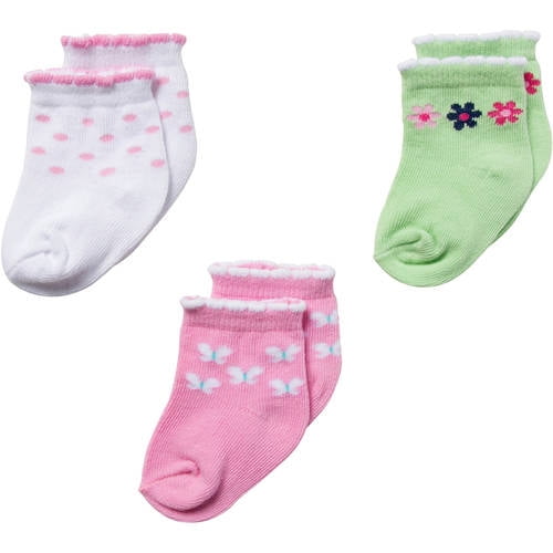 3pk Ankle Bootie Sock - Girl(b)