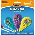 thumbnail image 1 of 3pk BIC Wite-Out Mini Correction Tape No Dry Time, 1 of 7