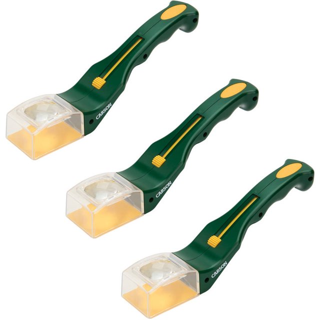3pk Carson HU10 Bugview One Hand 5x Bug Catching Magnifier