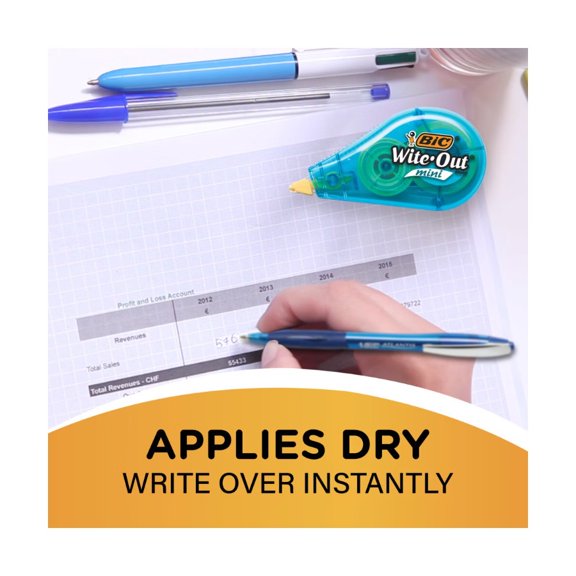 3pk Mini Correction Tape No Dry Time