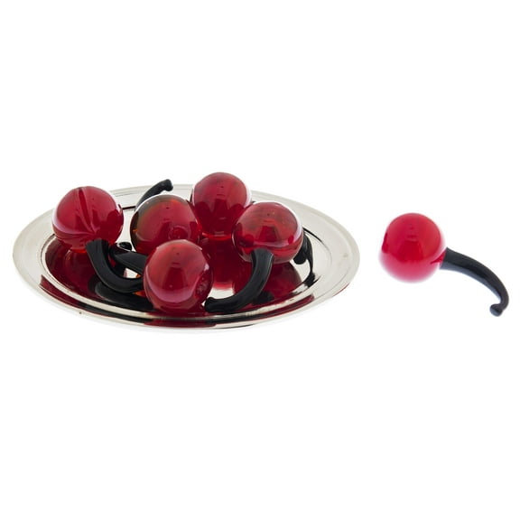 3pk Mini Glass Cherry by Ganz
