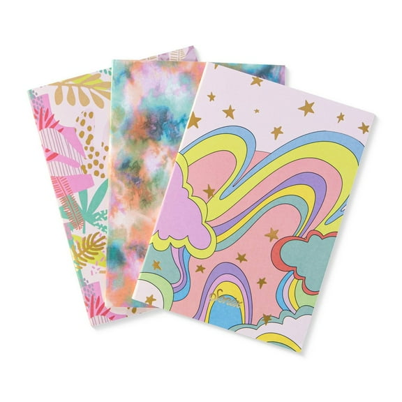 3pk Notebook Bundle Stitch Bound Illusion - Sonix