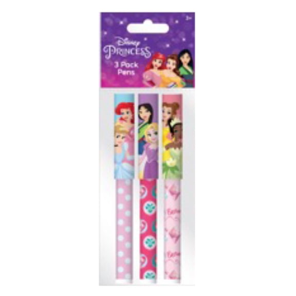 3pk Pens - Princess