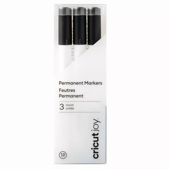 3pk Permanent Markers 1.0 Black: Felt Tip Pens