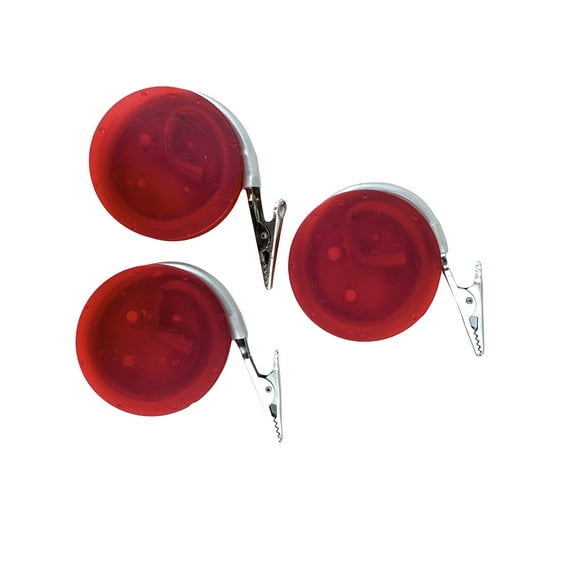 3pk Red Copyholder Monitor Mount Clip -Flex Clip Copyholde  (8in )