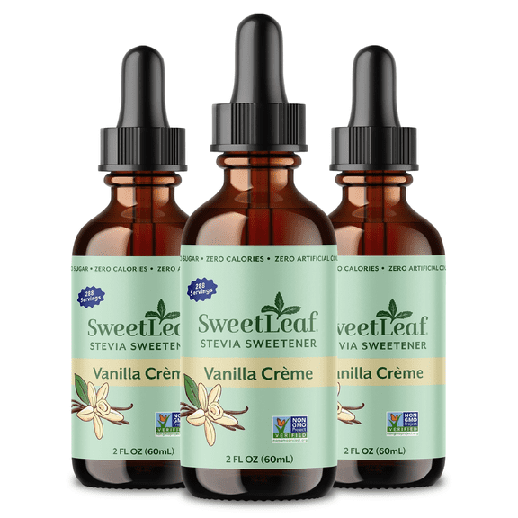 3pk Sweetleaf Stevia Vanilla Creme 2oz bottles