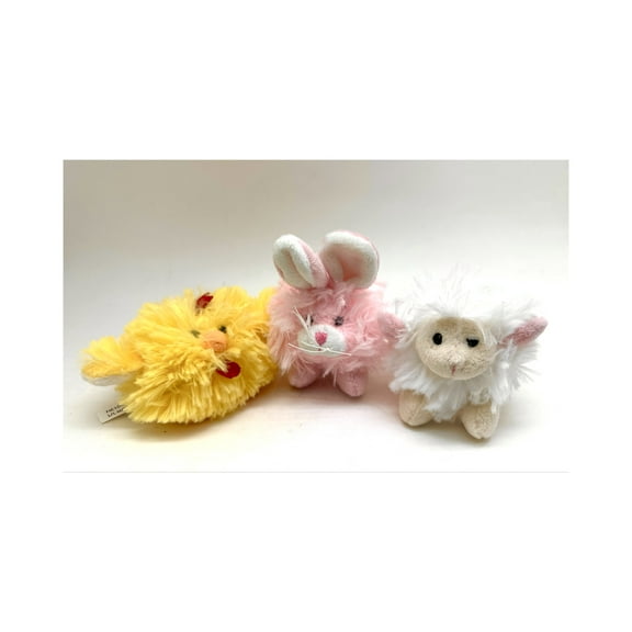 3pk Zoo Animal Plush Toys - Rabbit Chick And Lamb Plush (3 Animals)