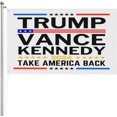 3ply DoubleSide 3x5 Flag, Trump Vance Kennedy 2024 Flag 3x5 White