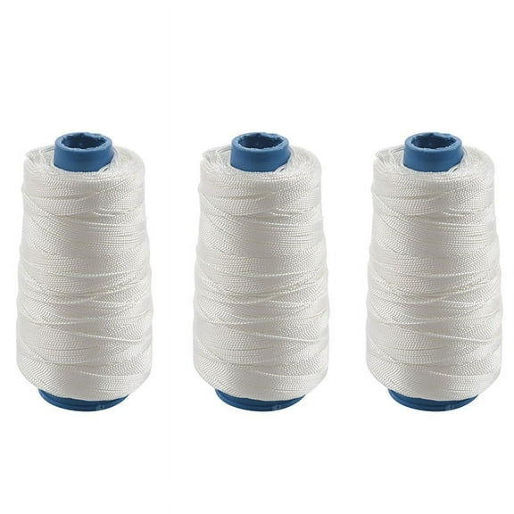 3psc 400M 80Lbs Nylon Twisted Bowstring Thread Fishing String Sewing Cord Kite Line, White