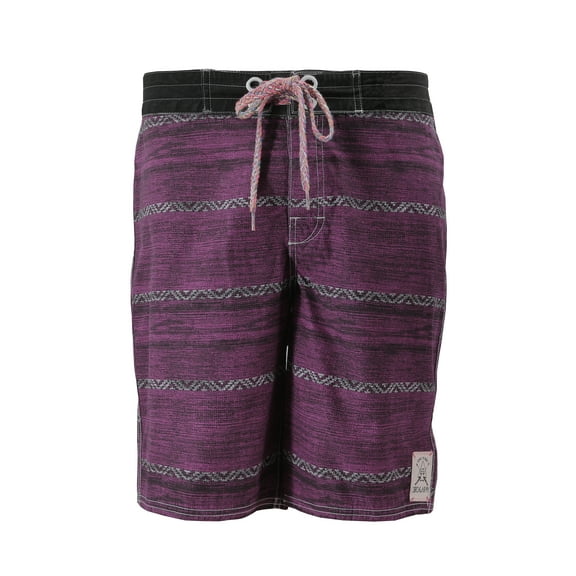 3rd & Army Men’s Premium Surf Board Shorts Summer Swimwear Beach Swim Trunks (Burgundy - 3M31WZ015, 30)