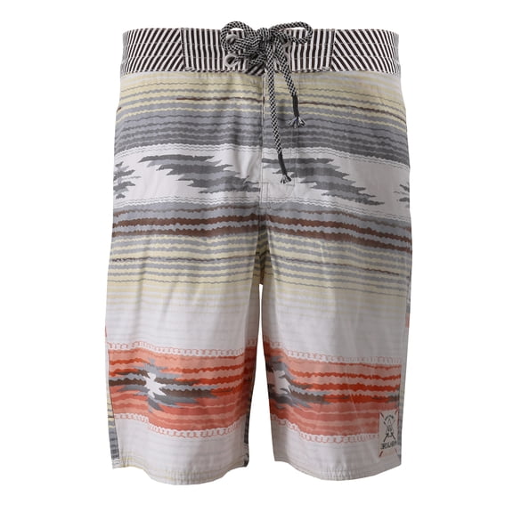 3rd & Army Men’s Premium Surf Board Shorts Summer Swimwear Beach Swim Trunks (Orange - 3M31WZ014, 36)