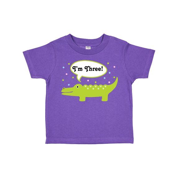 Inktastic 3rd Birthday Alligator I'm Three Boys or Girls Toddler T-Shirt