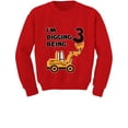 thumbnail image 1 of 3rd Birthday - Bulldozer Construction Party Toddler Toddler/Kids Sweatshirts 2T Red, 1 of 4
