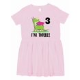 thumbnail image 1 of Inktastic 3rd Birthday Girl Dragon Girls Toddler Dress, 1 of 5