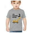 thumbnail image 1 of 3rd Birthday Shirt Boy 3 Year Old Construction Party Toddler Boys Shirts 4T Gray, 1 of 7