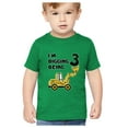thumbnail image 1 of 3rd Birthday Shirt Boy 3 Year Old Construction Party Toddler Boys Shirts4T Green, 1 of 7