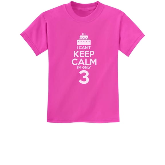 3rd Birthday Shirt Gift For 3 Year Old Toddler Third Outfit Party Kids T-Shirt 2T Pink