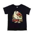 thumbnail image 1 of 3rd Birthday T-Rex Dinosaur Shirt for Boys & Girls - Cool Three Rex Dino Party Tee for Toddler Black Shirt 4T, 1 of 8