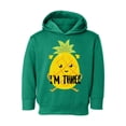 thumbnail image 1 of 3rd Birthday Toddler Hoodie Pineapple Three Boys Girls Cute Hoodie I'm Three Pineapple Fleece Hooded Sweatshirt for Kids, 1 of 4