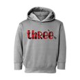 thumbnail image 1 of 3rd Birthday Toddler Hoodie Red Three Boys Girls Cute Hoodie I'm Three Red Three Fleece Hooded Sweatshirt for Kids, 1 of 4