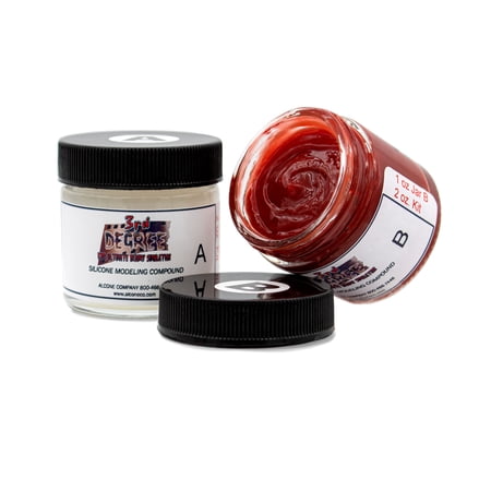 3rd Degree Silicone Molding Compound, Blood Red, 2 oz. Kit