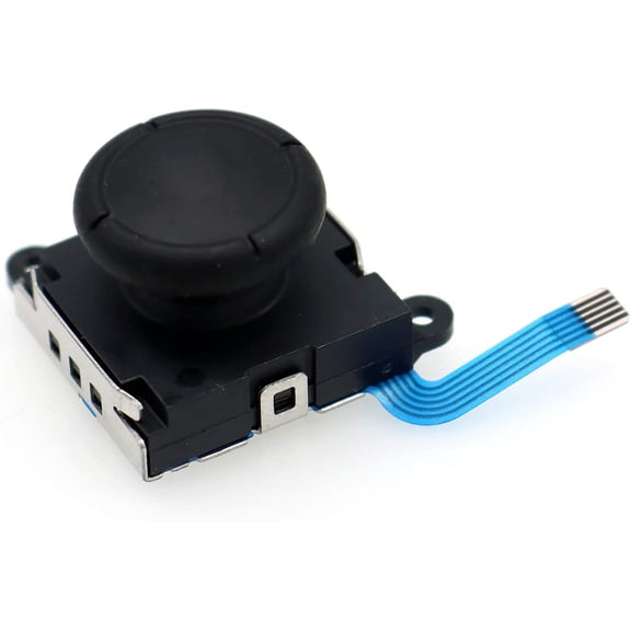 3rd Gen Replacement Analog Joystick Compatible with Nintendo Switch Joy-Con & Switch Lite, Left/Right Thumbstick Module (Black)