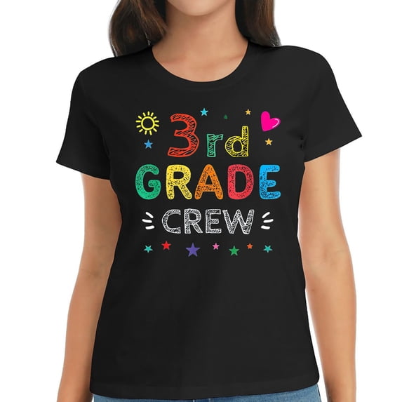 3rd Grade Crew Third Grade Squad Teacher Back To School T-Shirt