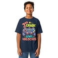 thumbnail image 1 of 3rd Grade Level Unlocked First Day Back To School Students Youth classic tee (Navy, XS), 1 of 4
