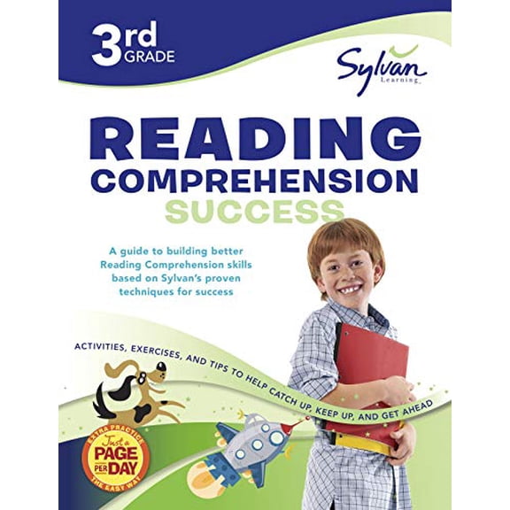 Pre-Owned SY SYLVAN LEARNING STAFF: 3rd Grade Reading Comprehension Success Workbook: Predicting and Confirming, Picture Clues, Context Clues, Problems and Solutions, Main Ideas and Details, Story Planning...