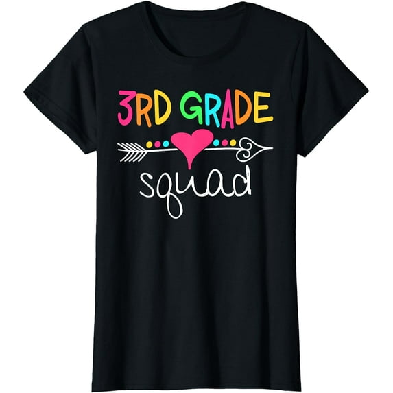 3rd Grade Squad Third Teacher Student Team Back To School T-Shirt