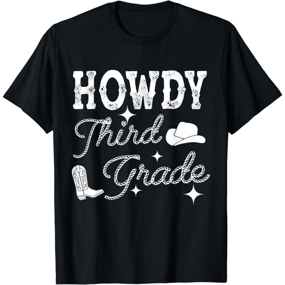 3rd Grade T-Shirt Howdy Third Grade Teacher Student Back To School
