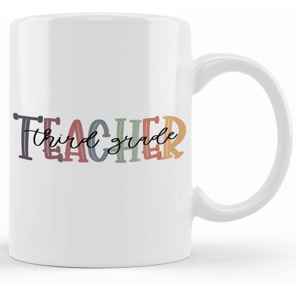 3rd Grade Teacher Mug, Third Grade Gift, 3rd Grade Teacher Coffee Mug, Back To School Gift, Hello Third Grade, 1st Day Of School, Ceramic Novelty Coffee Mugs 11oz, 15oz Mug, Tea Cup, Gif