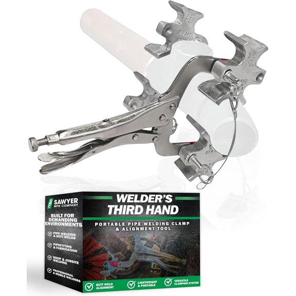 3rd Hand  Portable Pipe Welding Clamp & Alignment Tool for Butt Welds  Versatile Pipe Fitting Clamp, Welding Pliers, Vise Clamps, Pipefitter Tools  Lightweight Multifunction Tool